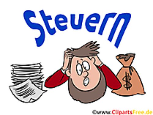 karrikatur Steuern
